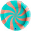 Round Foil Balloon Lollipop Rose Gold-Tiffany 91 cm Grabo