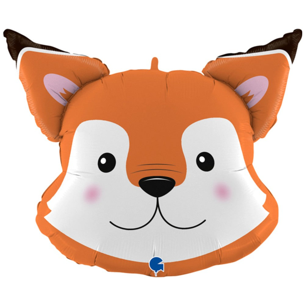 Foil Balloon Fox Head Figure 76 cm Grabo