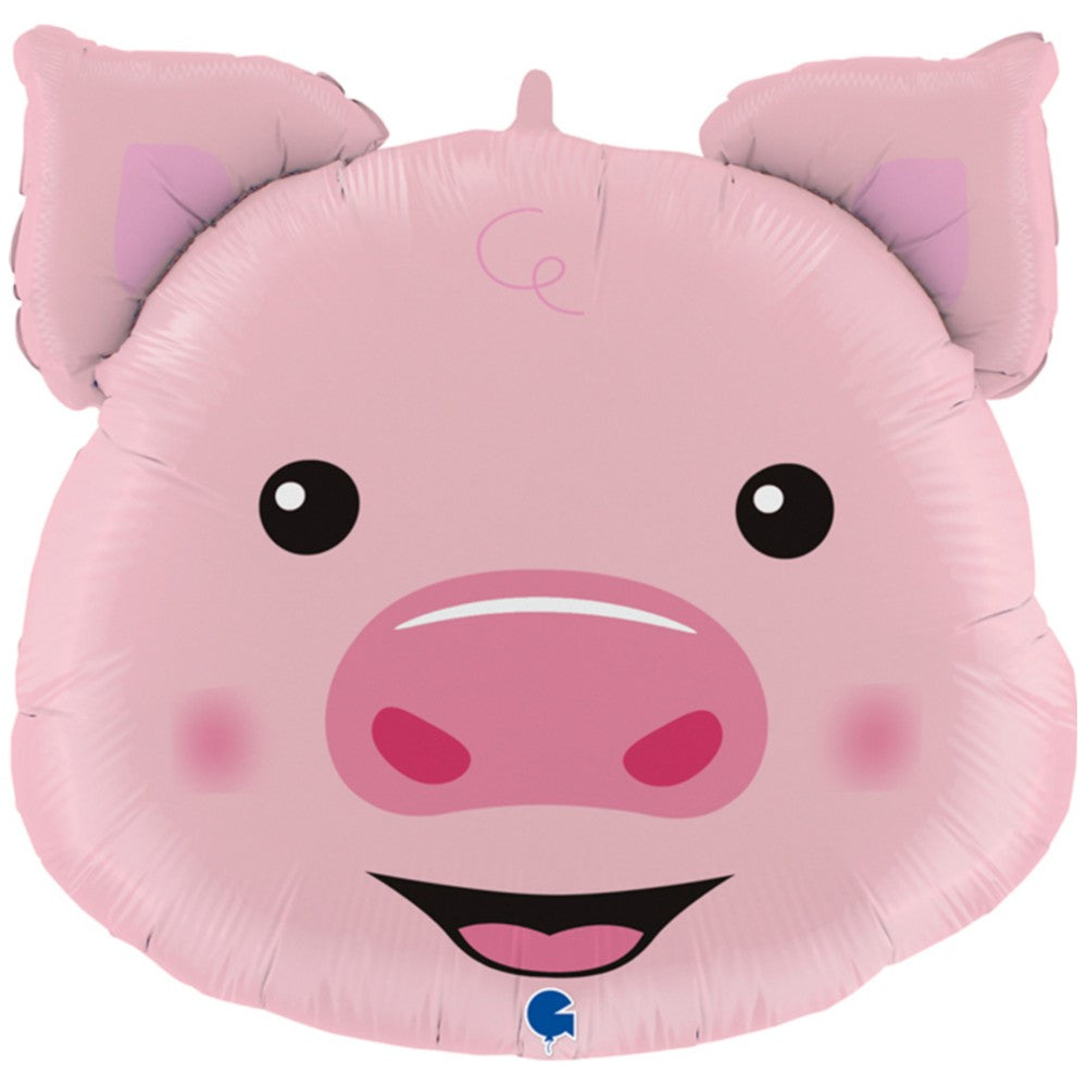 Foil Balloon Figurine Pig Head 76 cm Grabo