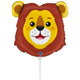 Foil Balloon Mini-Figure Lion Head (AIR) 35cm Grabo