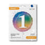 Balon Folie Rotund CIFRA 1 Rainbow 46 cm Grabo