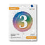 Balon Folie Rotund CIFRA 3 Rainbow 46 cm Grabo