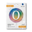 Round Foil Balloon NUMBER 0 Rainbow 46 cm Grabo
