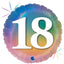 Foil Balloon Round 18 Rainbow 46 cm Grabo