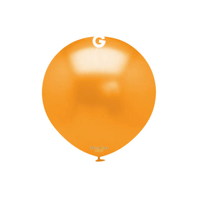 Baloane Latex 13cm Portocaliu Metalic AM50.31