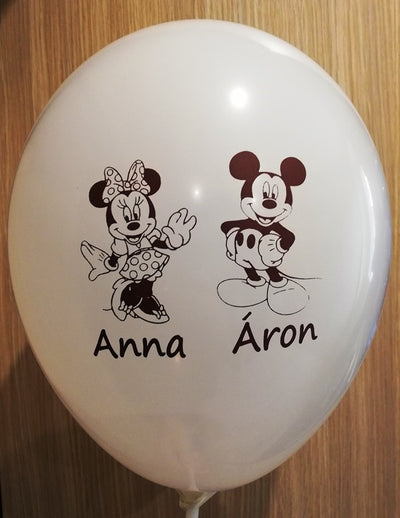 Personalized balloons for twins' baptism -BM44