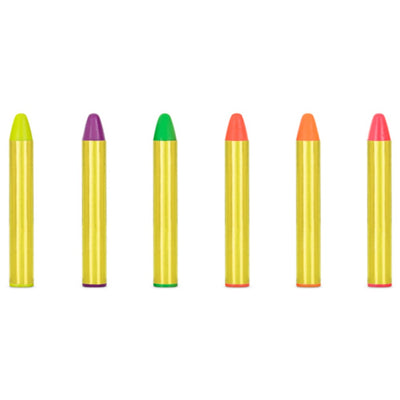 Set of 6 KDT1 Face Painting Pencils