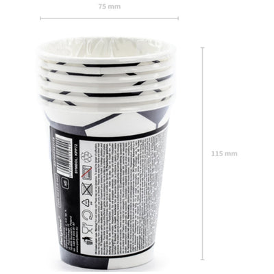 Set 6 Pahare Petrecere Fotbal 220ml KPP72-EU2