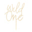 Decoratiune pentru Tort din Lemn Wild One 22cm