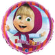 Balon Folie Rotund Masha si Ursul 2 Fete 46 cm Grabo