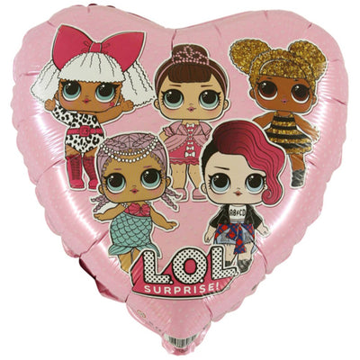 LOL Surprise Pink Heart Foil Balloon 46cm Grabo