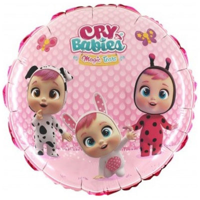 Balon Folie Rotund Cry Babies 46cm Grabo
