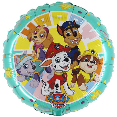 Foil Balloon Round HB Paw Patrol 2 sides 46cm Grabo