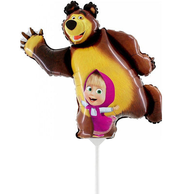 Foil Balloon Mini-Figure Masha and the Bear (AIR) 35cm Grabo
