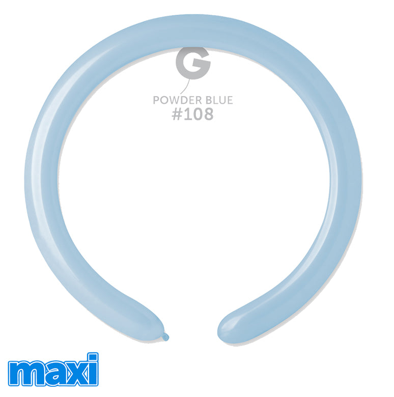 SET 500 Baloane Latex Modelaj 5/152cm Standard Powder Blue MAXI D4.Q260.108