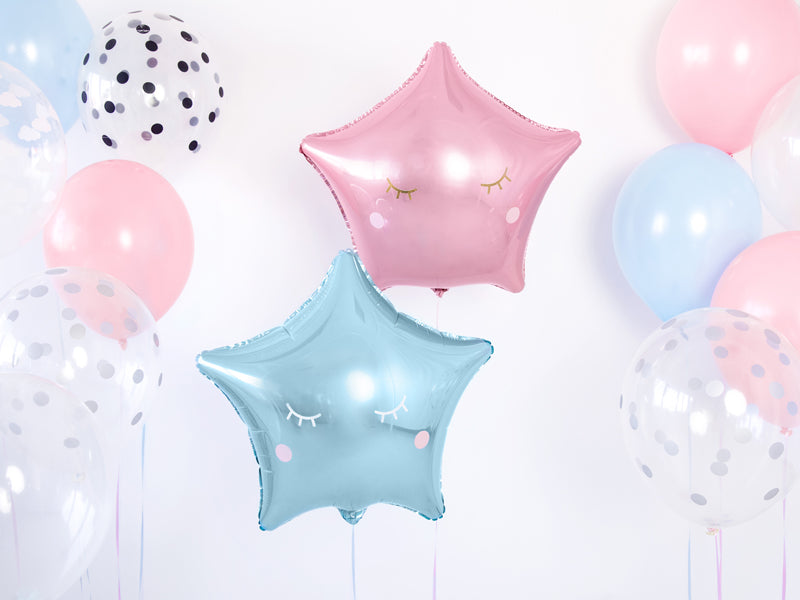 Decorative Stickers for Balloons White/Gold Lashes PDC1036