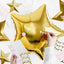 Decorative Stickers for Balloons White/Gold Lashes PDC1036