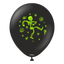 SET 25 Baloane latex 30cm Print Scheleti Neon