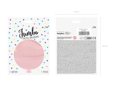 Latex Balloon Jumbo 1m Light Pink Pastel OLBO-081B