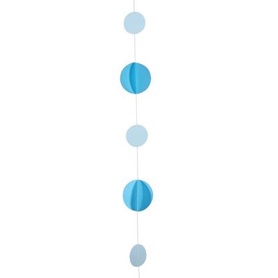 Decorative Ribbon - Blue Circles 165cm PA6032
