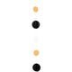Decorative Ribbon - White/Black Circles 165cm PA6034