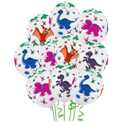 SET 10 Latex Balloons 30cm Dinosaurs PDC1062