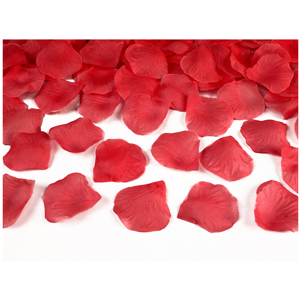 Red rose petals