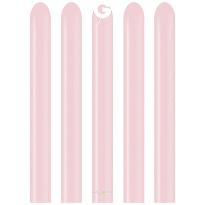 Baloane Latex Modelaj 2.5/152cm Macaron Baby Pink D2.Q160.73