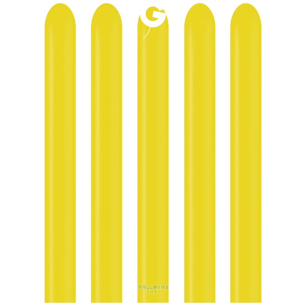 Baloane Latex Modelaj 2.5/152cm Standard Galben Deschis D2.Q160.02