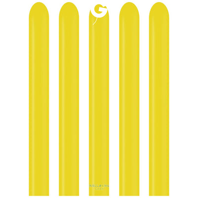 Baloane Latex Modelaj 2.5/152cm Standard Galben Deschis D2.Q160.02
