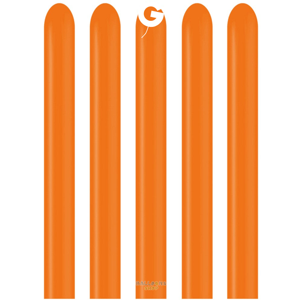 Modeling Latex Balloons 2.5/152cm Standard Orange D2.Q160.04