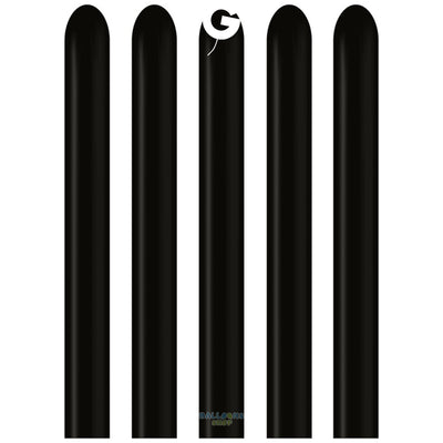 Baloane Latex Modelaj 2.5/152cm Standard Negru D2.Q160.14