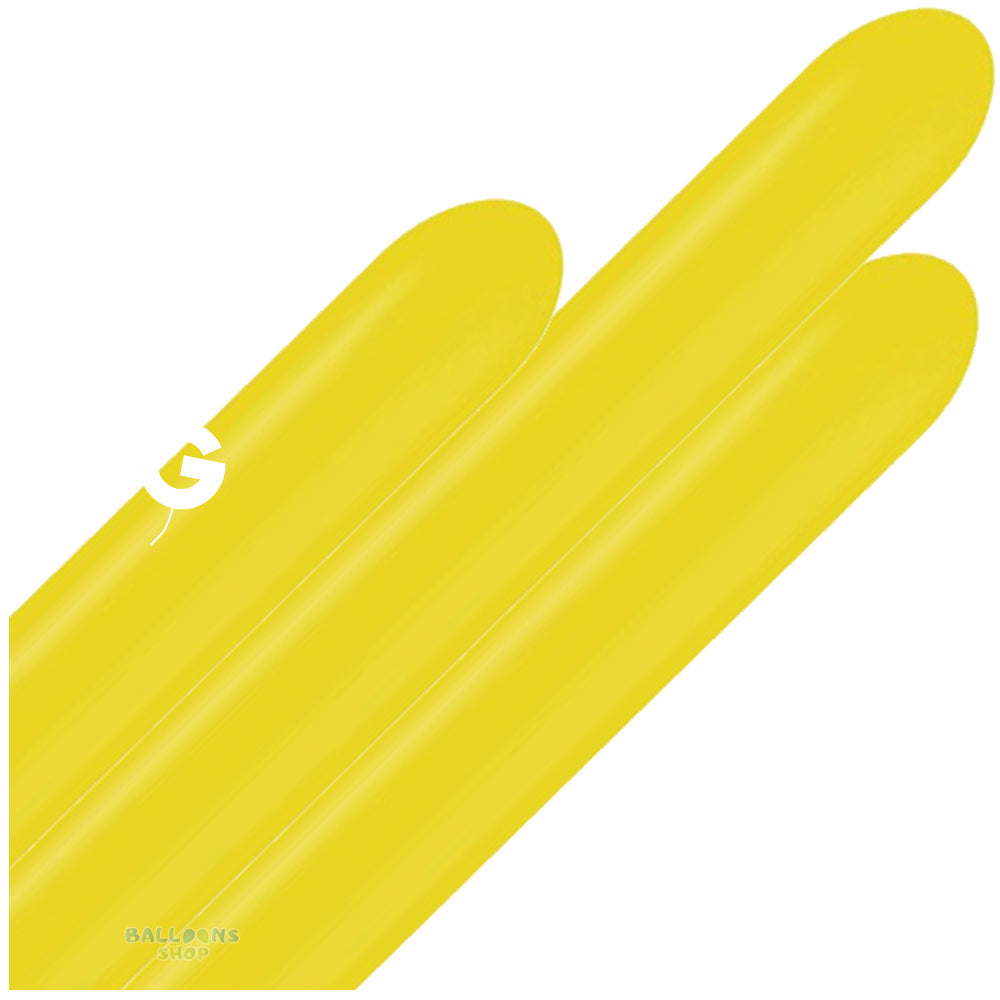 127cm/50" Standard Yellow Latex Modeling Balloons Q360.02