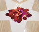 Metallic Confetti RED & FUCHSIA 1cm Round 100g