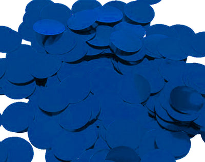Confetti Metalic ALBASTRU 1.5cm Rotund 100g