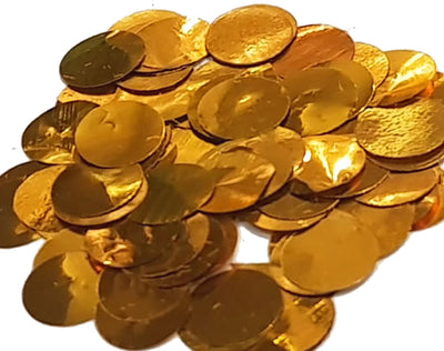Metallic Gold Confetti 1.5cm Round 100g
