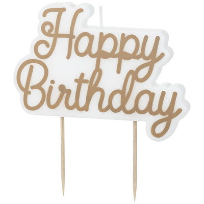 Lumanare Happy Birthday Aurie 7.5x10cm