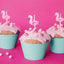 Set 5 Lumanari Tort Flamingo 3 cm