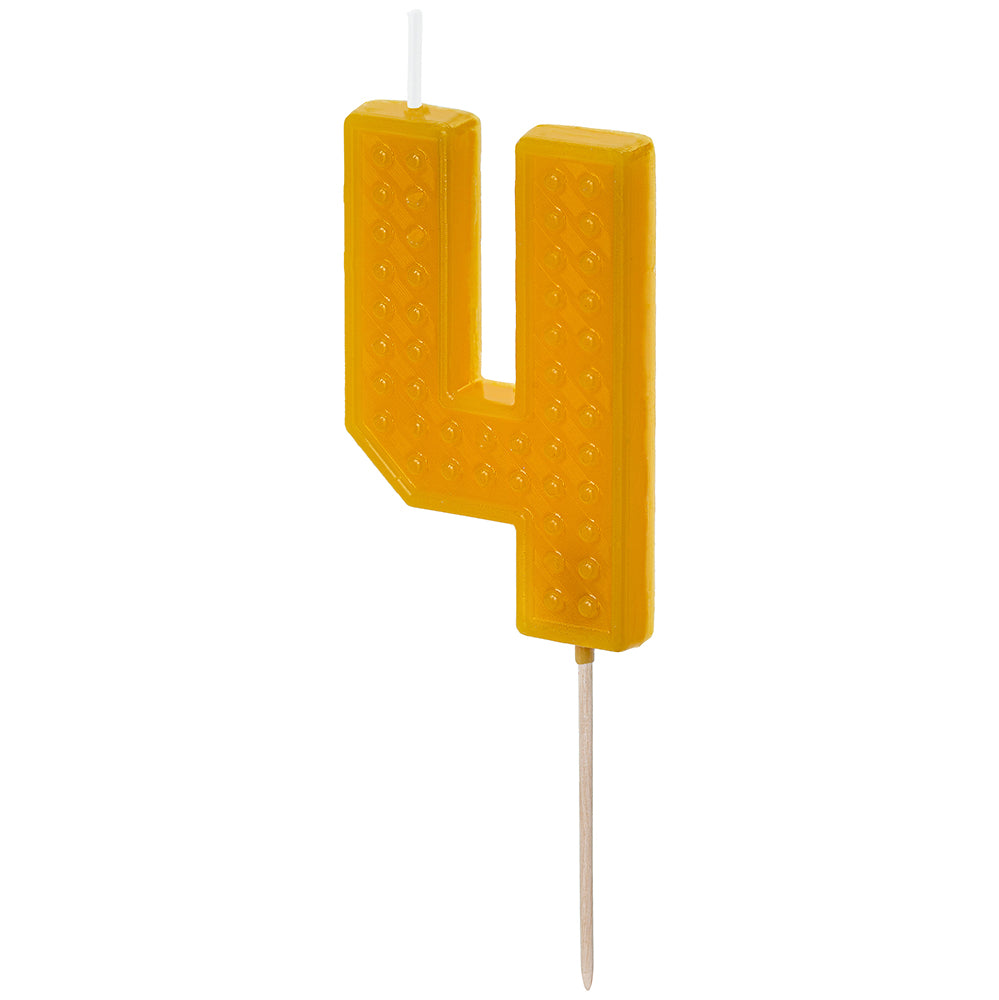 Lumanare Tort Cifra 4 Lego Brick 6 cm