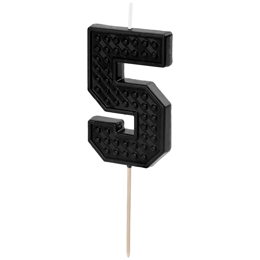 Lumanare Tort Cifra 5 Lego Brick 6 cm