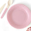 Set 18 Tacamuri lemn roz deschis 16 cm