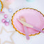 Set 18 Tacamuri lemn roz deschis 16 cm