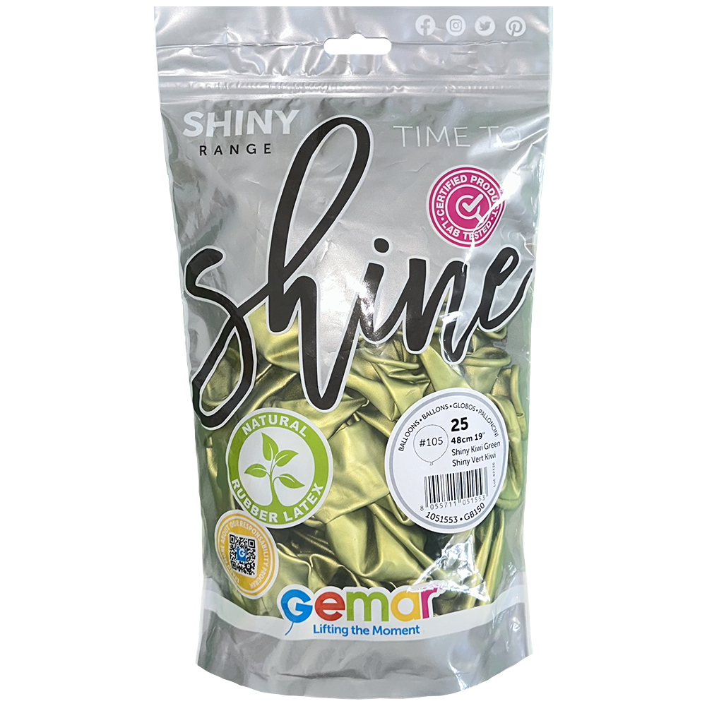 Baloane Latex 48cm Shiny Kiwi GB150.105