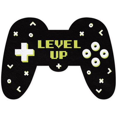 Set of 12 Video Game Party Napkins 11.5x16cm