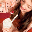 Set of 10 White Paper Drinking Straws with Rose Gold Stars 19.5cm