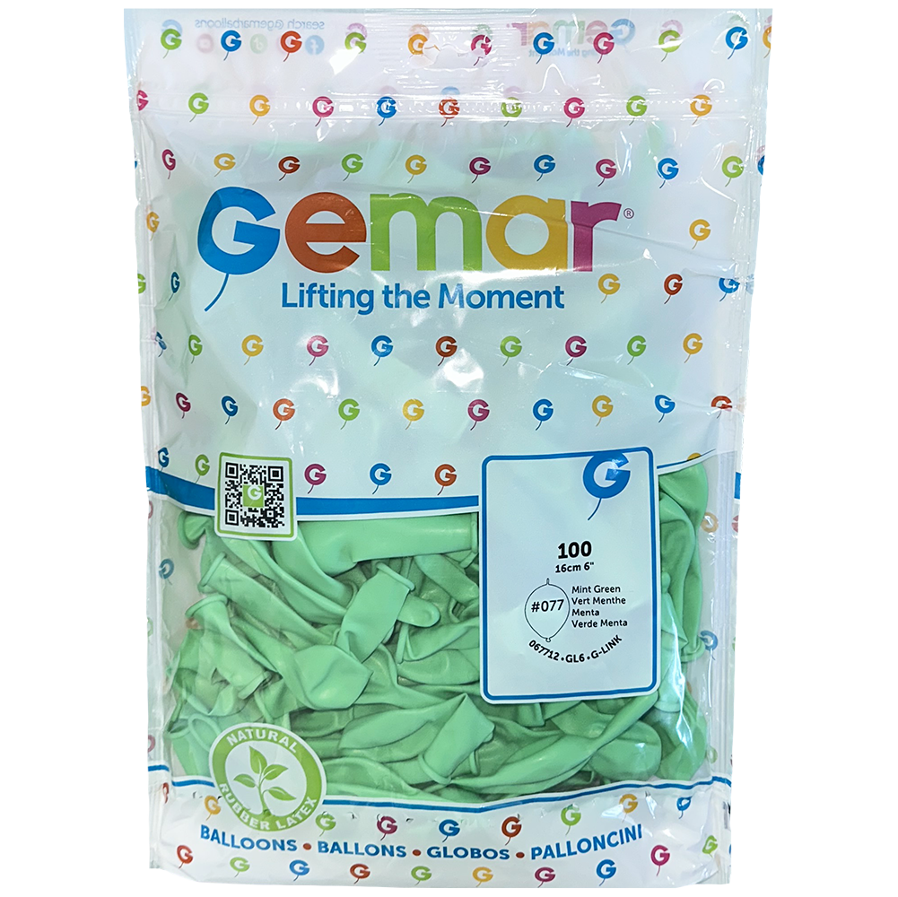 Baloane Latex G-Link 16cm Macaron Mint Green GL6.77