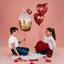 Balon Folie Jumbo Briosa Happy Valentine's 79 cm Grabo -