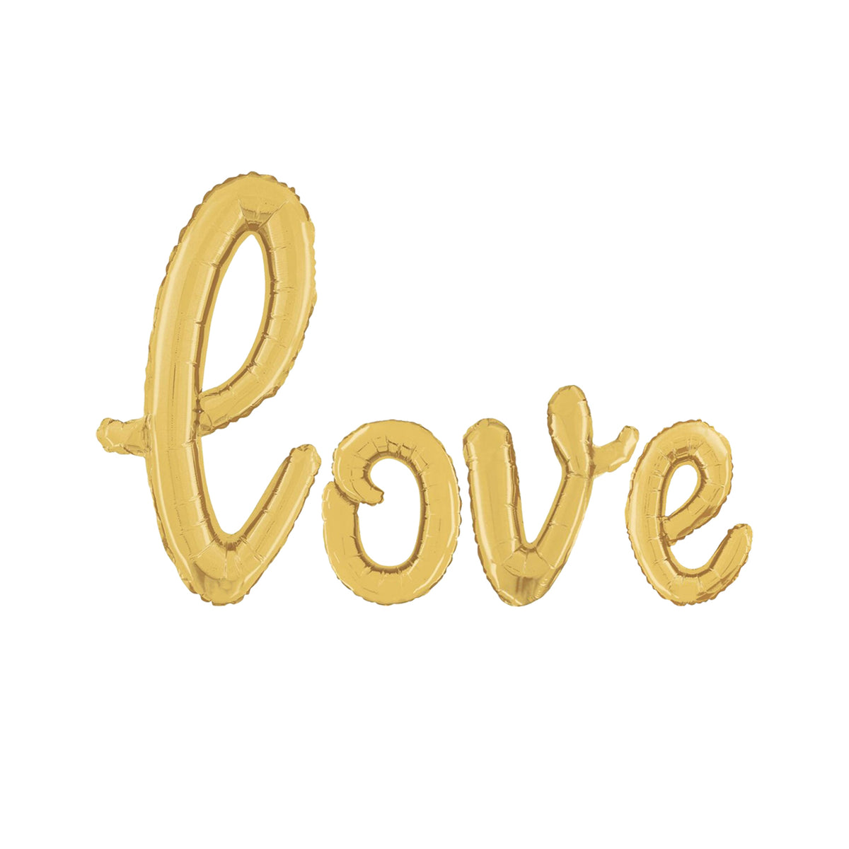 Foil Balloons Cursive Love Gold