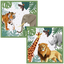 Set of 16 Wild Life Print Party Napkins 33x33cm