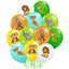 Set of 15 Jungle Themed Helium Balloons Birthday Balloons Shop 2022201
